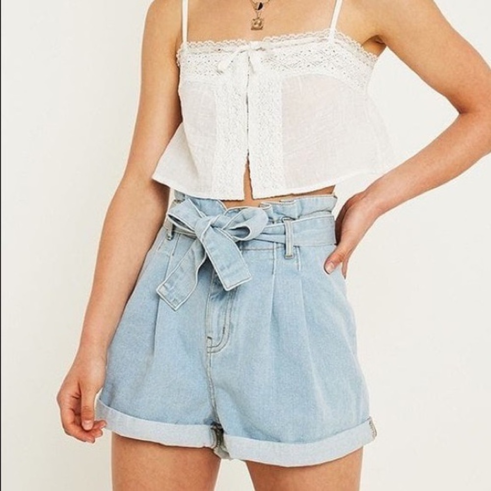 BDG Urban Outfitters Paperbag Denim Shorts